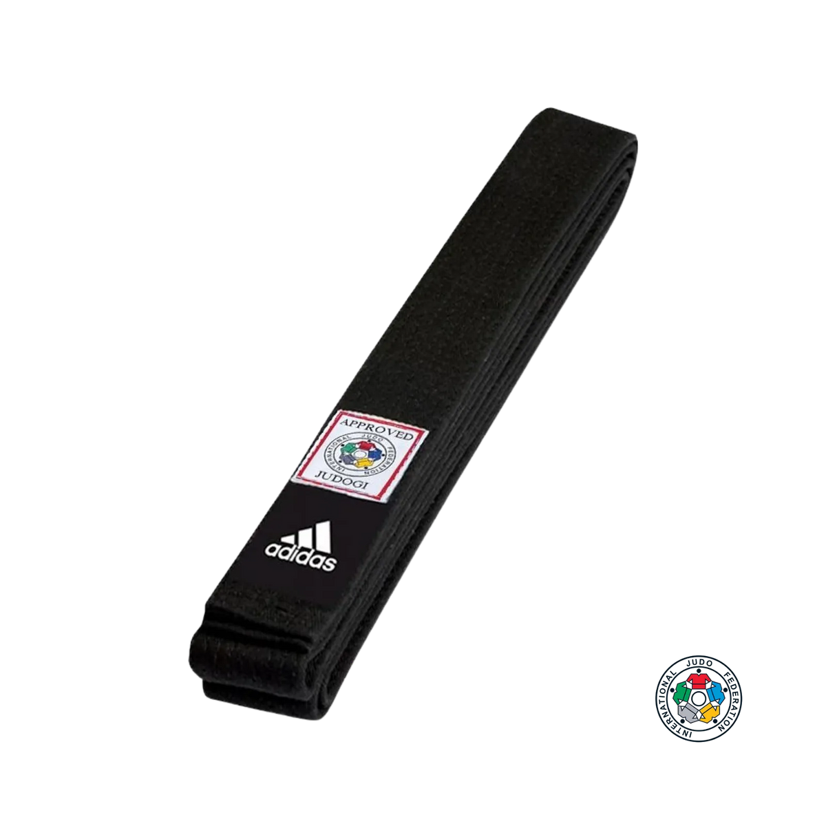 Adidas judoband Elite zwart IJF Judobanden