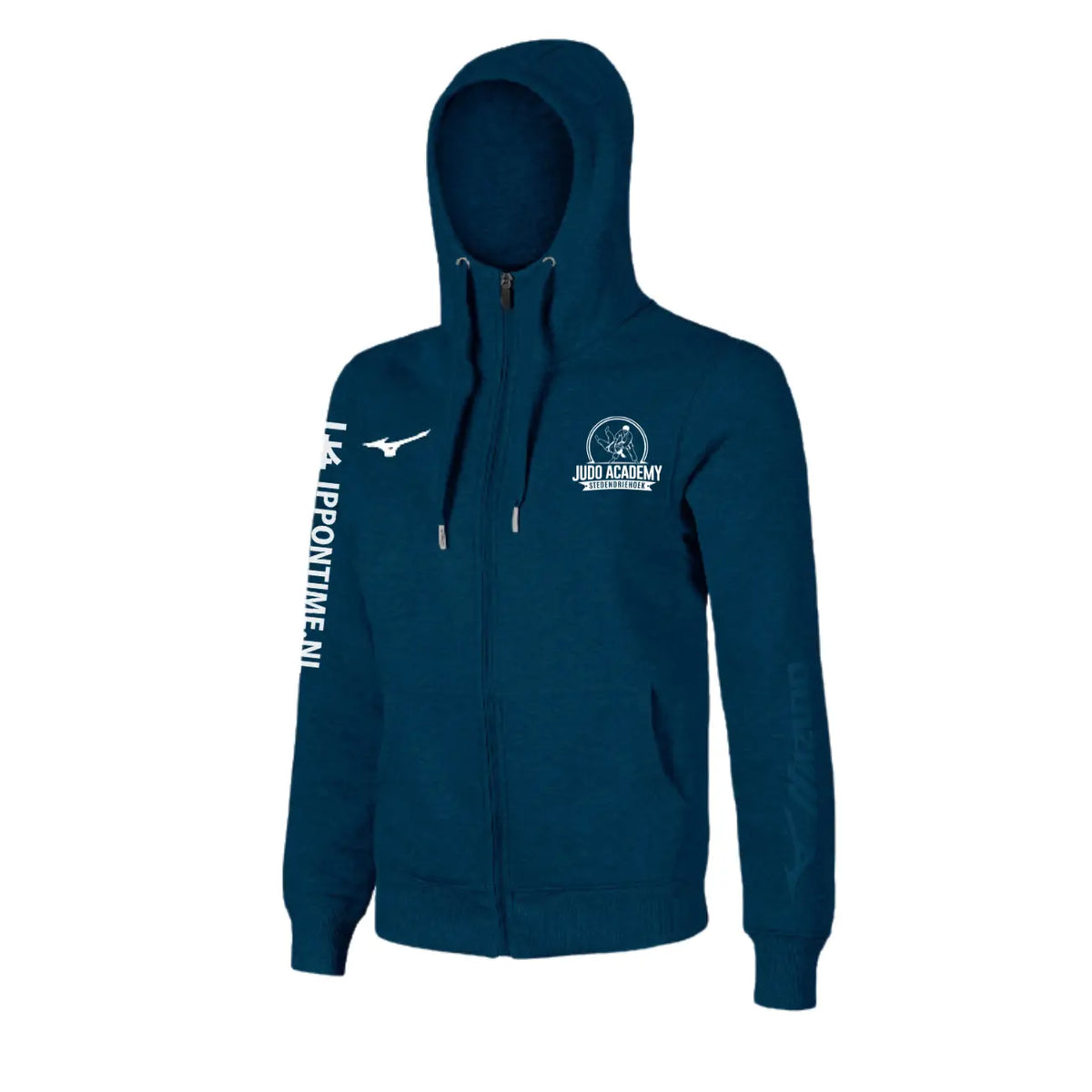 Mizuno J.A. Stedendriehoek Full Zipp Hoody Unisex Sportkleding