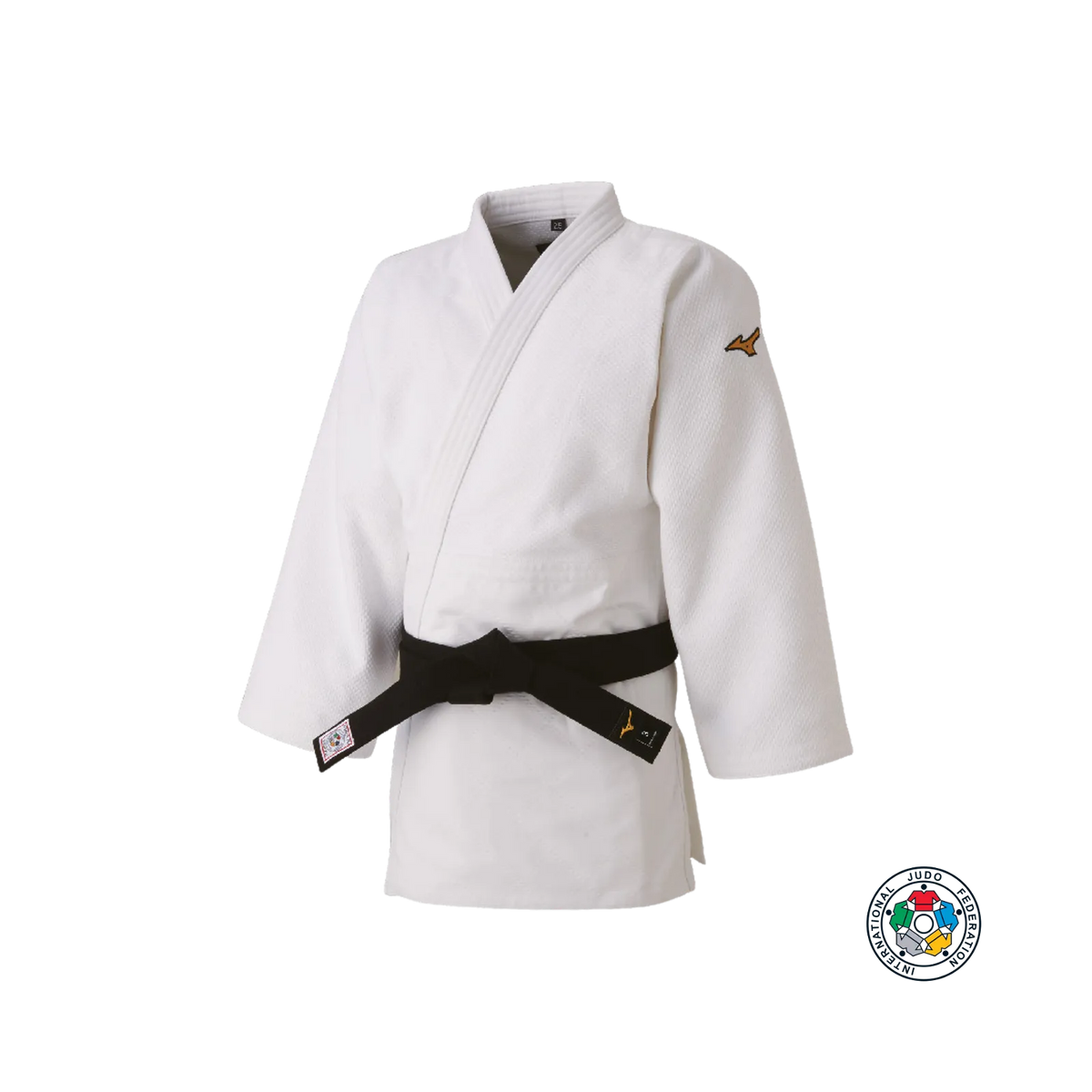 Mizuno Judo Jacket IJF Japan - Slim Fit Long - Wit Pakken