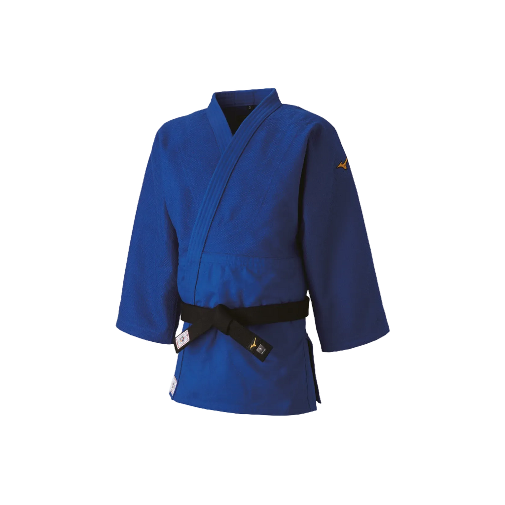 Mizuno IJF Japan Compleet Judopak - Slim Fit Long - Incl. Band - Blauw Pakken